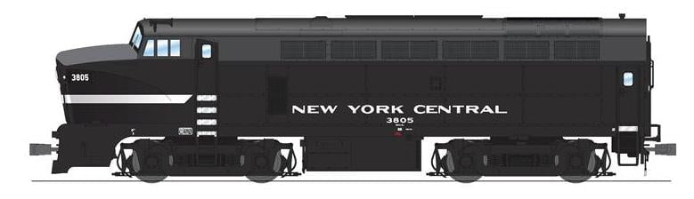 Broadway Limited Imports Diesel - Four Axle BLI 7696 HO Scale Baldwin RF-16 A/B Set Sharknose Diesel New York Central NYC 3805/3707 - Paragon4