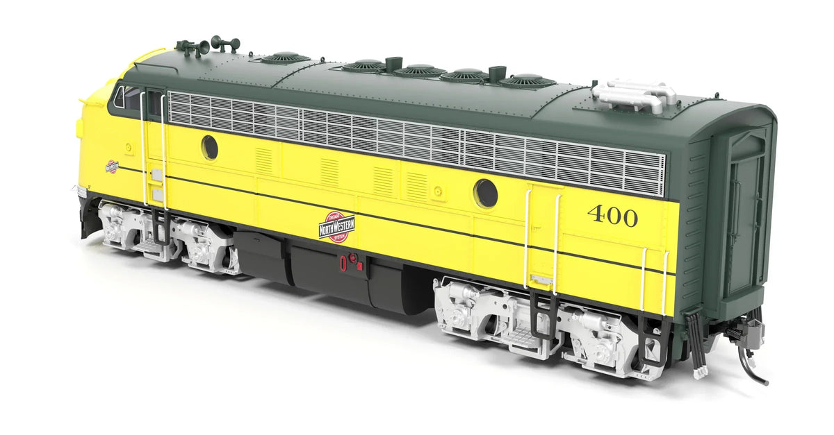 Broadway Limited Imports Diesel - Four Axle BLI 9698 HO Scale EMD F7A Diesel Chicago & NorthWestern CNW 401 Stealth (Executive Scheme - DCC Ready)