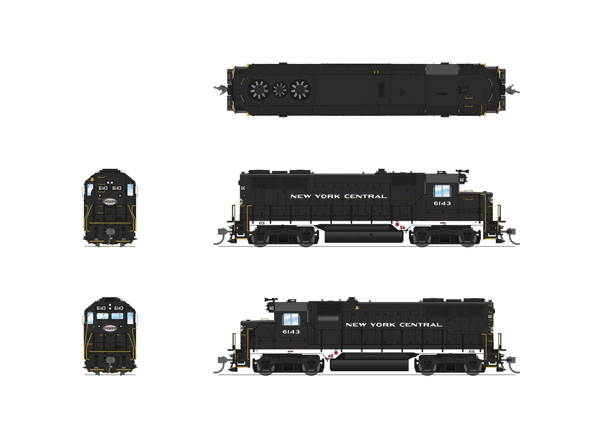 Broadway Limited Imports Diesel - Four Axle Broadway Limited BLI 7541 HO Scale EMD GP35 New York Central NYC 6146 Paragon4