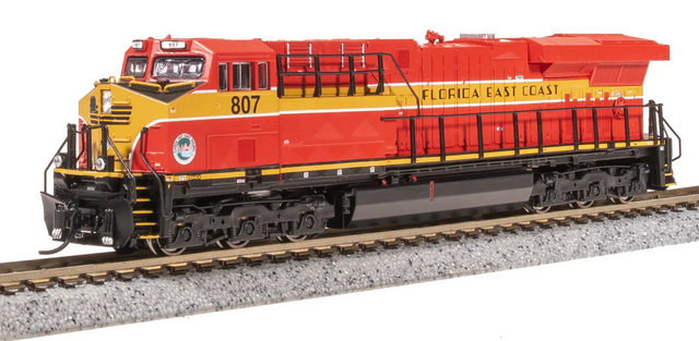 Broadway Limited Imports Diesel - Six Axle BLI 8621 N Scale GE ES44AC Diesel Florida East Coast FEC 816 Paragon4