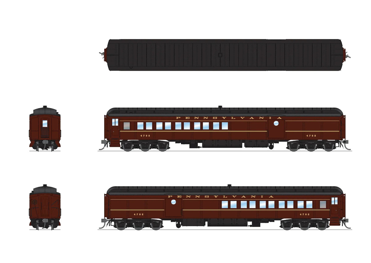Broadway Limited Imports Passenger - Combine BLI 8985 HO Scale Pennsylvania Combine 1950's PRR 5125