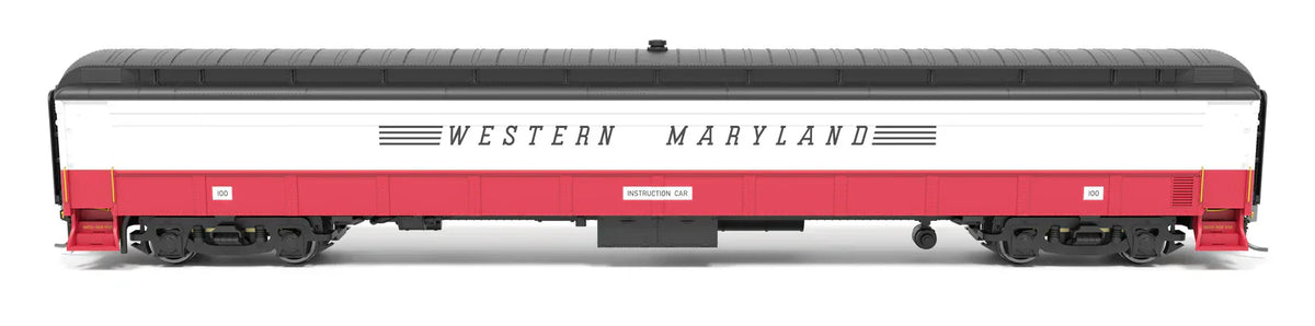 Broadway Limited Imports Passenger - Instruction Car BLI 9936 HO Scale Railroad Instruction Car Western Maryland WM 100