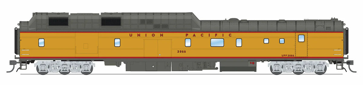Broadway Limited Imports Passenger - Power Car BLI 9124 HO Scale Union Pacific Power Car without Roof Antenna - UP 2066 (with Sound)