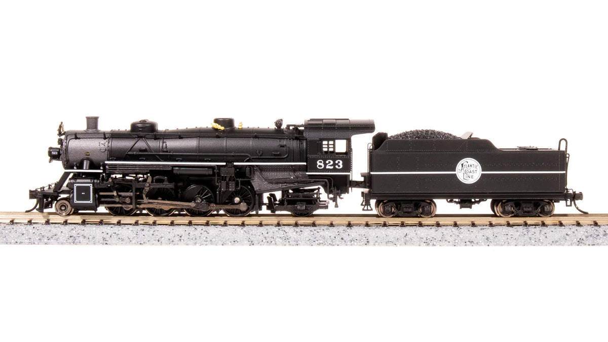 Broadway Limited Imports Steam Loco - 2-8-2 BLI 7851 N Scale USRA 2-8-2 Mikado Steam Locomotive Atlantic Coast Line ACL 836 Paragon4 DCC