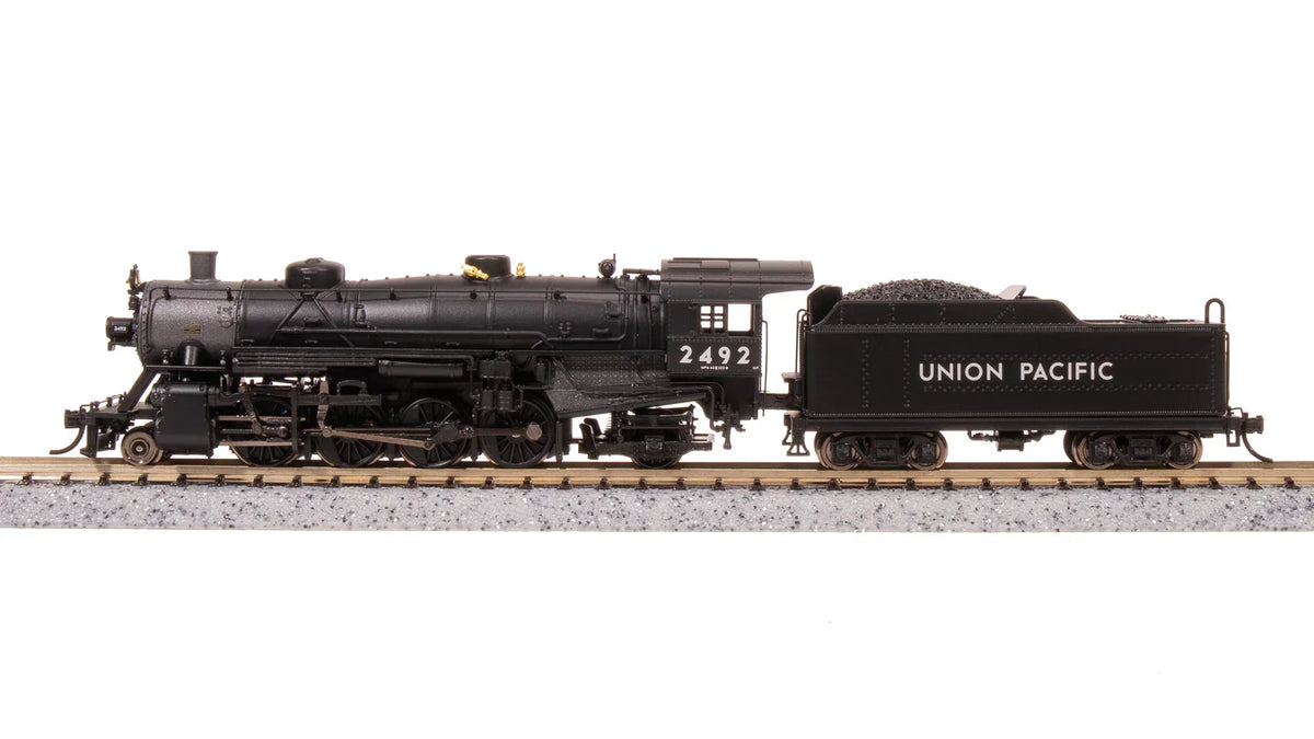 Broadway Limited Imports Steam Loco - 2-8-2 BLI 7864 N Scale USRA 2-8-2 Mikado Steam Locomotive Union Pacific UP 2497 Paragon4 DCC