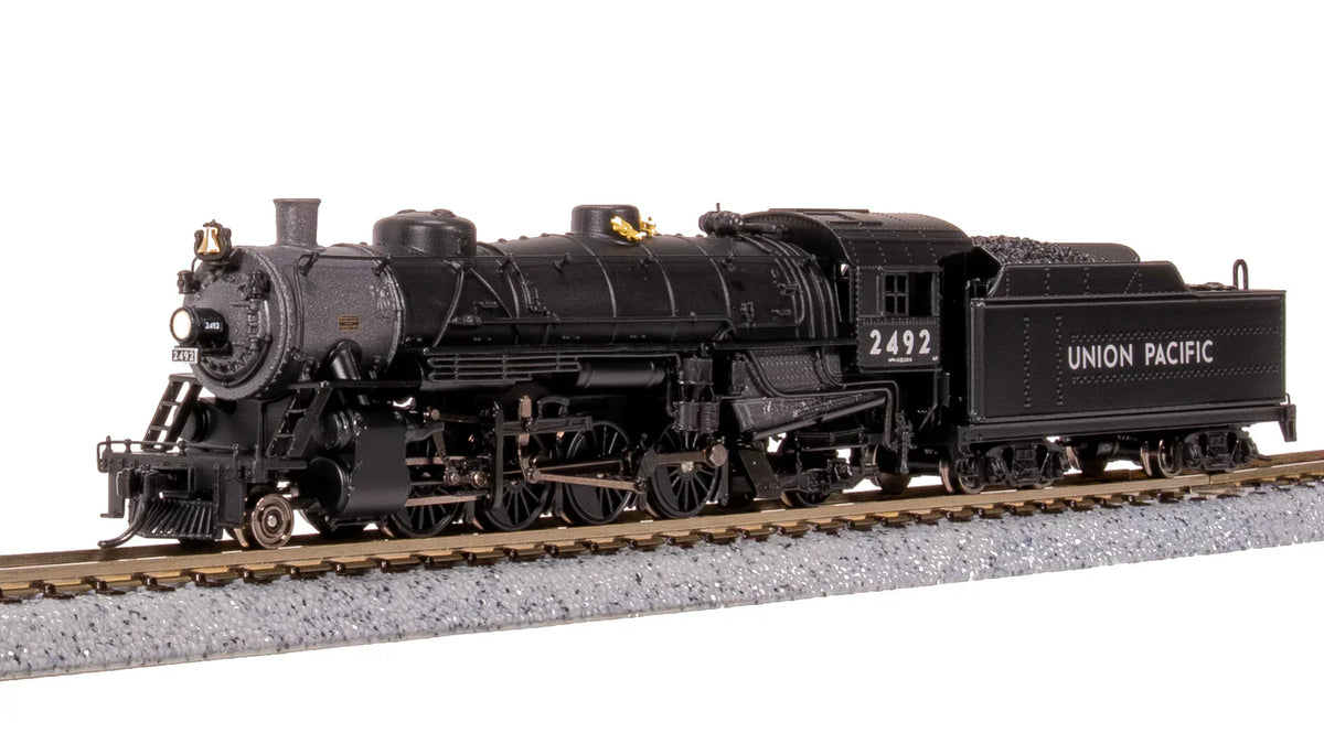 Broadway Limited Imports Steam Loco - 2-8-2 BLI 7864 N Scale USRA 2-8-2 Mikado Steam Locomotive Union Pacific UP 2497 Paragon4 DCC