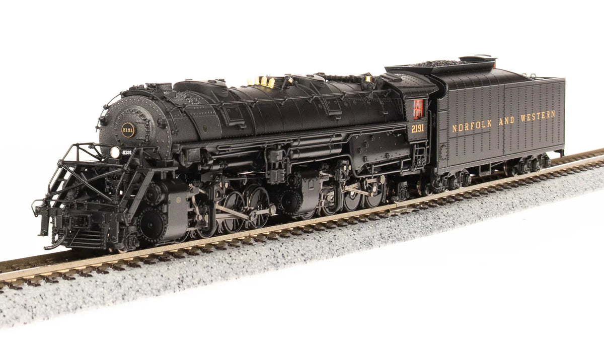 Broadway Limited Imports Steam Loco - 2-8-8-2 BLI 7224 N Scale Y6b 2-8-8-2 Steam Loco Norfolk Western N&W 2200 Paragon4 (Sound/DC/DCC)