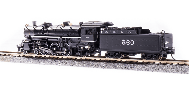 Broadway Limited Imports Steam Loco - 4-6-2 BLI 6245 N Scale 4-6-2 Pacific Steam Locomotive Gulf, Mobile & Ohio 564 Paragon3 DCC