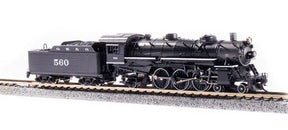 Broadway Limited Imports Steam Loco - 4-6-2 BLI 6245 N Scale 4-6-2 Pacific Steam Locomotive Gulf, Mobile & Ohio 564 Paragon3 DCC