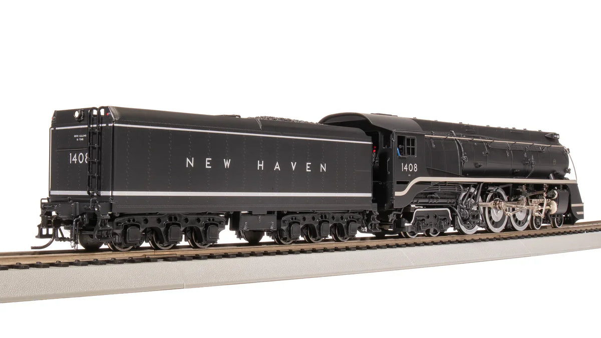 Broadway Limited Imports Steam Loco - 4-6-4 BLI 7871 HO Scale New Haven I-5 1408 Original Block Lettering Hybrid Paragon4 DCC