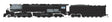 Broadway Limited Imports Steam Loco - 4-6-6-4 BLI 6991 N Scale 4-6-6-4 Challenger Steam Loco with Coal Tender Unlettered - Paragon4 (DC/DCC/Sound/Smoke)