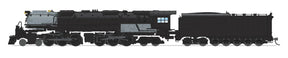 Broadway Limited Imports Steam Loco - 4-6-6-4 BLI 6991 N Scale 4-6-6-4 Challenger Steam Loco with Coal Tender Unlettered - Paragon4 (DC/DCC/Sound/Smoke)