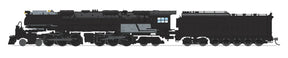 Broadway Limited Imports Steam Loco - 4-6-6-4 BLI 6992 N Scale 4-6-6-4 Challenger Steam Loco with Oil Tender Unlettered - Paragon4 (DC/DCC/Sound/Smoke)