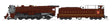 Broadway Limited Imports Steam Loco - 4-8-2 BLI 8519 N Scale M1b 4-8-2 Steam Loco Pennsylvania "Tuscan Fantasy" PRR 6744 Paragon4 (Sound/DC/DCC)
