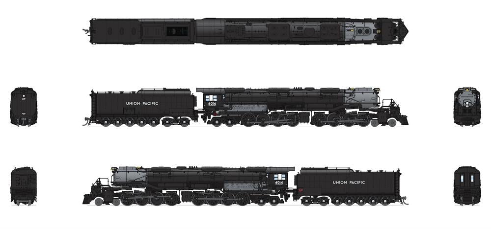Broadway Limited Imports Steam Loco 4-8-8-7 BLI 7237 N Scale Big Boy 4-8-8-4 Steam Loco Union Pacific ( Promontory Excursion) UP 4014 Paragon4