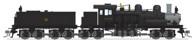 Broadway Limited Imports Steam Loco - Shay BLI 7812 HO Scale Class D 4 Truck Shay Chesapeake & Ohio C&O 8 - Paragon4 (Sound/DC/DCC/Smoke)