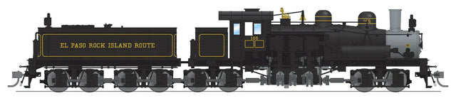 Broadway Limited Imports Steam Loco - Shay BLI 7825 HO Scale Class D 4 Truck Shay El Paso Rock Island Route #105 - Paragon4 (Sound/DC/DCC/Smoke)