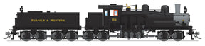 Broadway Limited Imports Steam Loco - Shay BLI 8256 HO Scale Class D 4 Truck Shay Norfolk & Western N&W #56 - Stealth DC