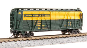 Broadway Limited Imports Stock Car BLI 8459 N Scale K7 Stock Car with Mule Sounds Chicago & North Western CNW 14465