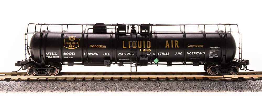 Broadway Limited Imports Tank Car BLI 3723 N Scale High-Capacity Cryogenic Tank Car Canadian Liquid Air Co. UTLX 2 Pack No