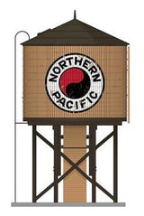 Broadway Limited Imports Water Tower Broadway Limited Imports 7921 HO Scale Wood Water Tower - Northern Pacific NP (Operating/Sound)