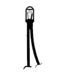 Circuitron Circuitron 800-7416502 Mitey Lites Colored Lamps 1.5V, 60Ma w/1.40mm Lens End - Blue (2-Pack)