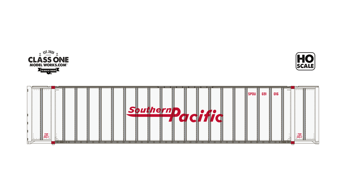 Class One Model Works ClassOneModelWorks CT00107 2 pack Monon 48′ Exterior Post – Southern Pacific SPDU #691196 / 691255 HO Scale