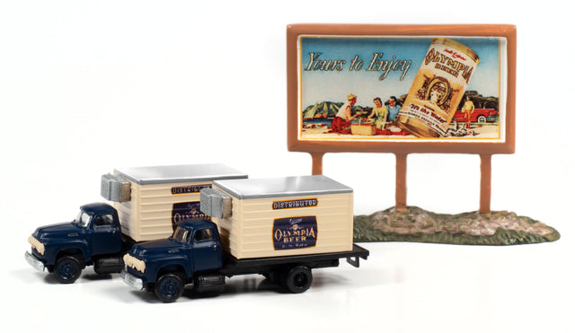 Classic Metal Works DIECAST MODEL Classic Metal Works N '54 Ford Beer Truck Olympia Beer