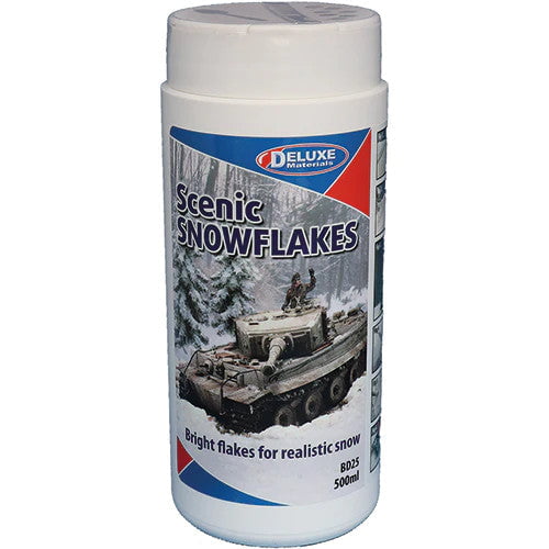 Deluxe Materials Deluxe Materials BD25 SCENIC SNOWFLAKES 500ML  (Scale=ALL) Part #806-BD25