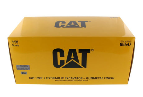 Diecast Masters Cat® 390F L Hydraulic Excavator - Gunmetal Finish - 1/50