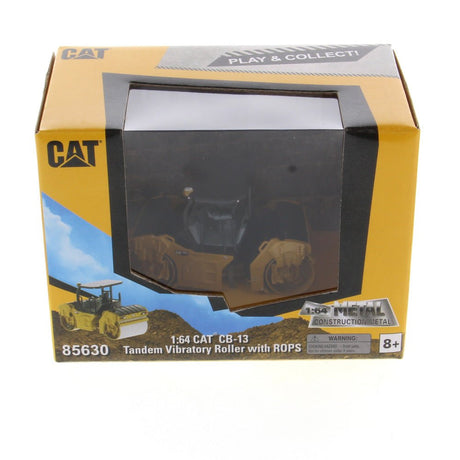 Diecast Masters Cat® CB-13 Tandem Vibratory Roller with ROPS - 1/64