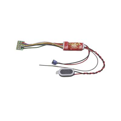 Digitrax DC Power Packs, DCC, Sound & Control Systems Digitrax SDXN147PS Sound and Control Decoder -- Easy-Connect 8-Pin Harness, 8 Steam & Diesel Sounds - Replaces 146-Series, HO Scale