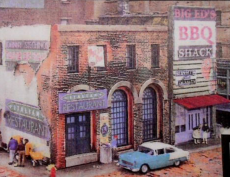 Downtown Deco Building - Kit Downtown Deco 1031 HO Scale Blair Avenue Part 2 Cast Hydrocal Building Kit