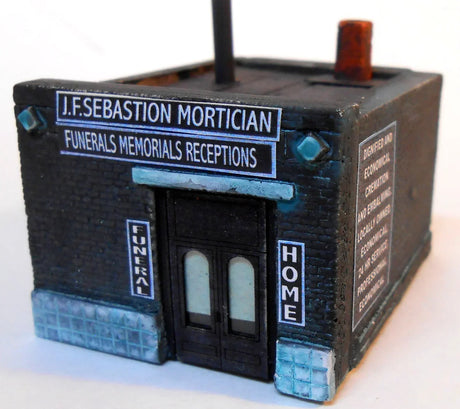 Downtown Deco Building - Kit Downtown Deco 2021 N Scale Morticians Cast Hydrocal Building Kit