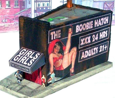 Downtown Deco Building - Kit Downtown Deco 54 O Scale The Boobie Hatch Cast Hydrocal Building Kit