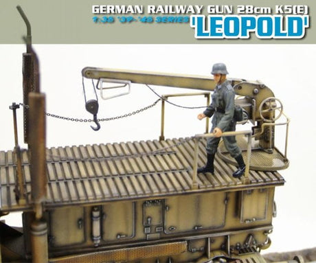 Dragon MILITARY MODEL Dragon 1/35 28cm K5(E) Leopold German Railway Gun (Re-issue) Kit