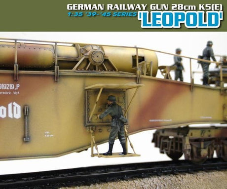 Dragon MILITARY MODEL Dragon 1/35 28cm K5(E) Leopold German Railway Gun (Re-issue) Kit