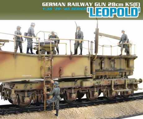 Dragon MILITARY MODEL Dragon 1/35 28cm K5(E) Leopold German Railway Gun (Re-issue) Kit