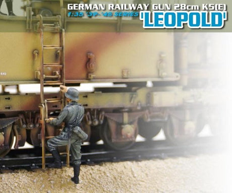 Dragon MILITARY MODEL Dragon 1/35 28cm K5(E) Leopold German Railway Gun (Re-issue) Kit