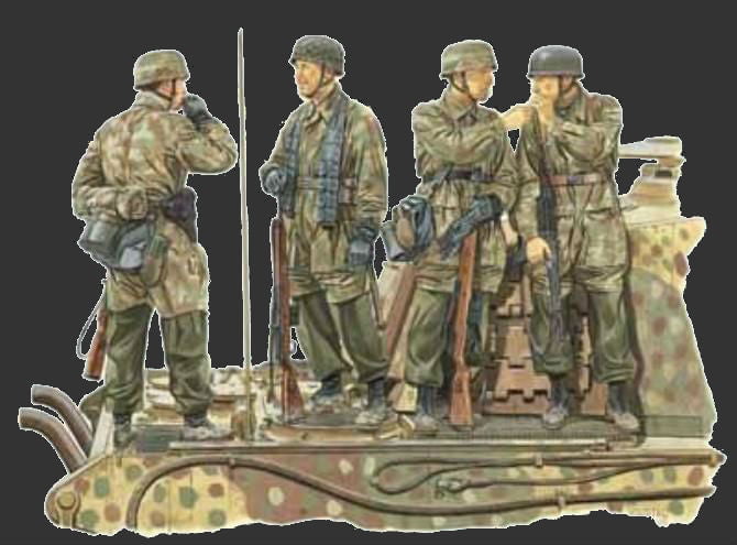 Dragon MILITARY MODEL Dragon 1/35 3rd Fallschirmjager Div Pt2 Ardennes 1944 (4) Kit