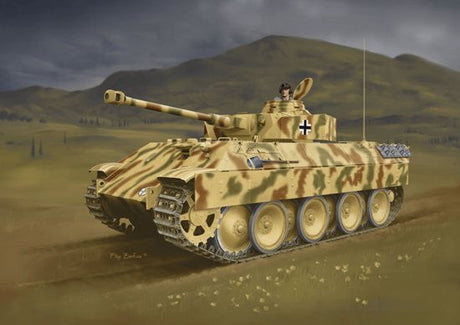 Dragon MILITARY MODEL Dragon 1/35 Bergepanther Command Tank w/PzKpfw IV Ausf H Turret Kit