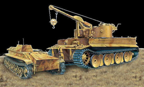 Dragon MILITARY MODEL Dragon 1/35 Bergepanzer Tiger I, s.Pz.Abt.508 Demolition Charge Layer mit Borgward IV Ausf.A Heavy Demolition Charge Vehicle Kit