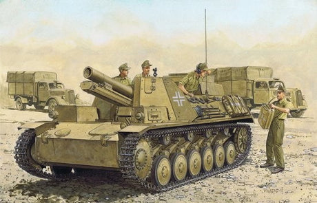 Dragon MILITARY MODEL Dragon 1/35 Bison II Tank w/15cm sIG 33 (Sfl) on Pzkpfw II Chassis Smart Kit