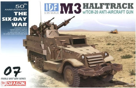 Dragon MILITARY MODEL Dragon 1/35 IDF M3 Halftrack w/TCM20 Anti-Aircraft Gun Smart Kit