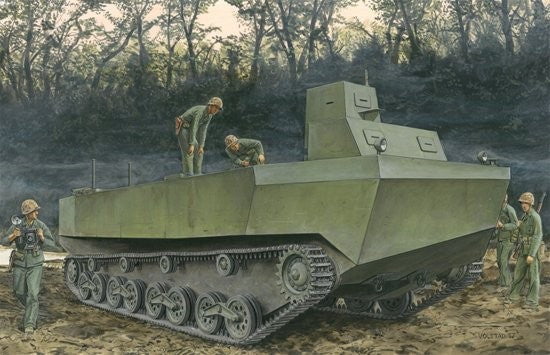 Dragon MILITARY MODEL Dragon 1/35 IJN Special Type 4 Ka-Tsu Amphibious Tracked Vehicle Kit (New Tool)