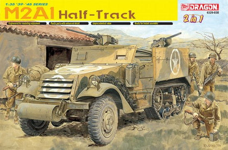 Dragon MILITARY MODEL Dragon 1/35 M2/M2A1 Halftrack (2 in 1)	1/35 M2/M2A1 Halftrack (2 in 1) Kit