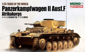 Dragon MILITARY MODEL Dragon 1/35 PzKpfw II Ausf F Afrika Korps Tank w/Interior Parts Kit
