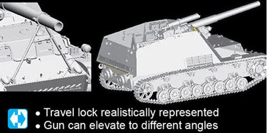 Dragon MILITARY MODEL Dragon 1/35 Sd.Kfz.165 Hummel Early/Late Production (2 in 1) Smart Kit