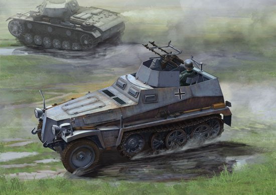 Dragon MILITARY MODEL Dragon 1/35 Sd.Kfz.250/4 Ausf A Leichter Truppenluftshutz (New Tool) Smart Kit