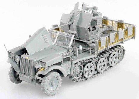Dragon MILITARY MODEL Dragon 1/35 SdKfz 10/5 Light Halftrack w/2cm FlaK 38 Gun Kit